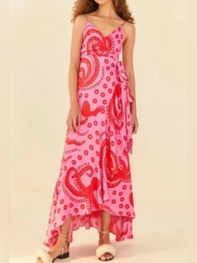 Nwt Farm Rio Octocool Wrap Dress Size Small
